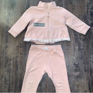 girls moncler matching set 12-18m